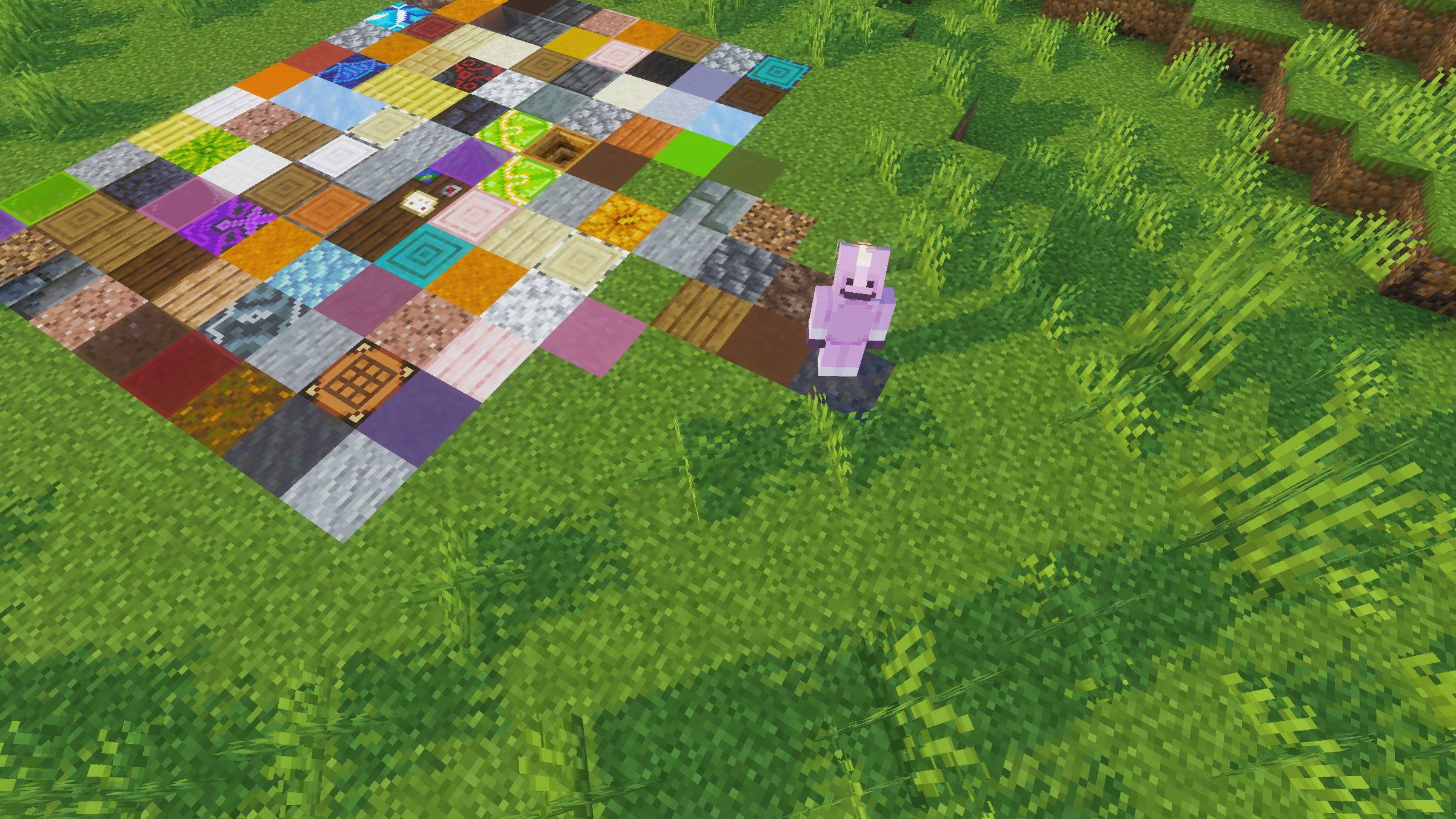 Ground Shuffle Addon | Random block below feet everytime you walk — screenshot 3