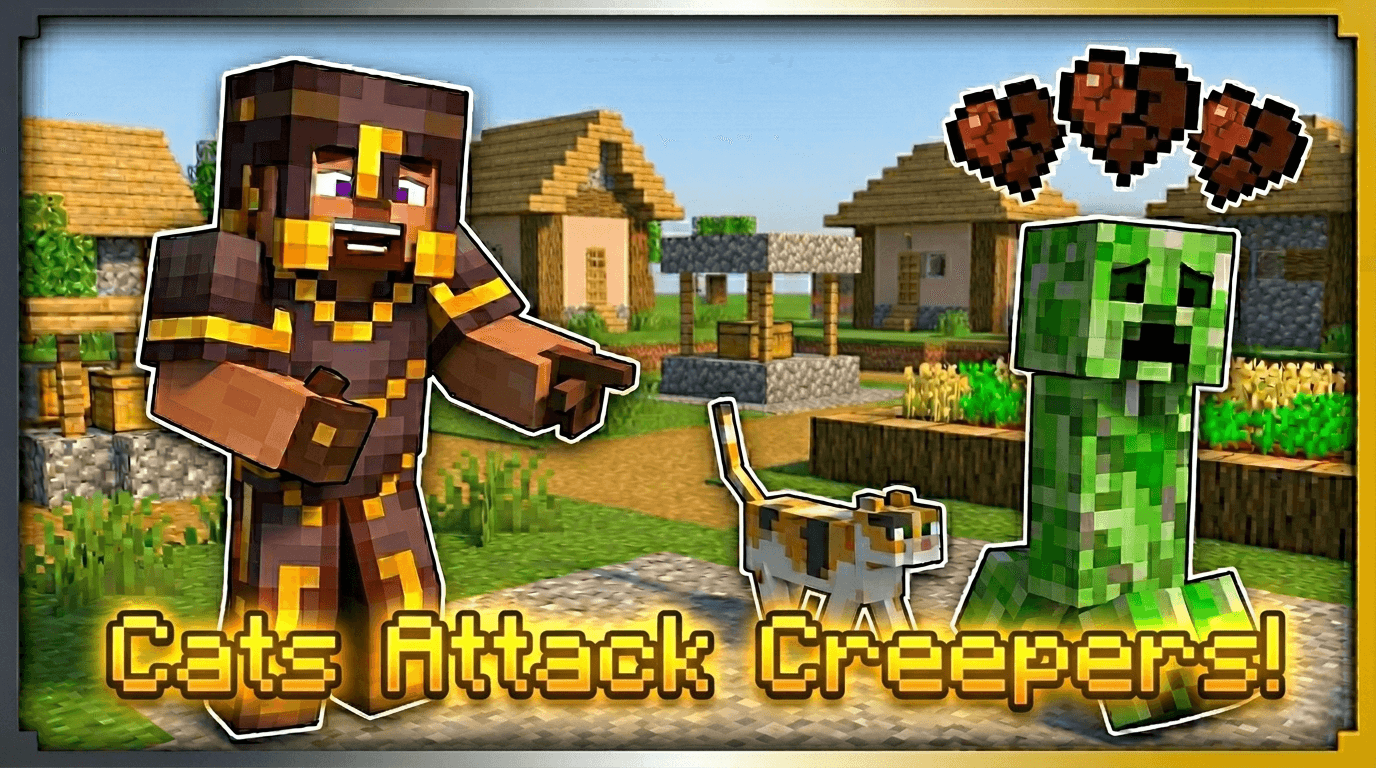 Cats Attack Creepers  — screenshot 1
