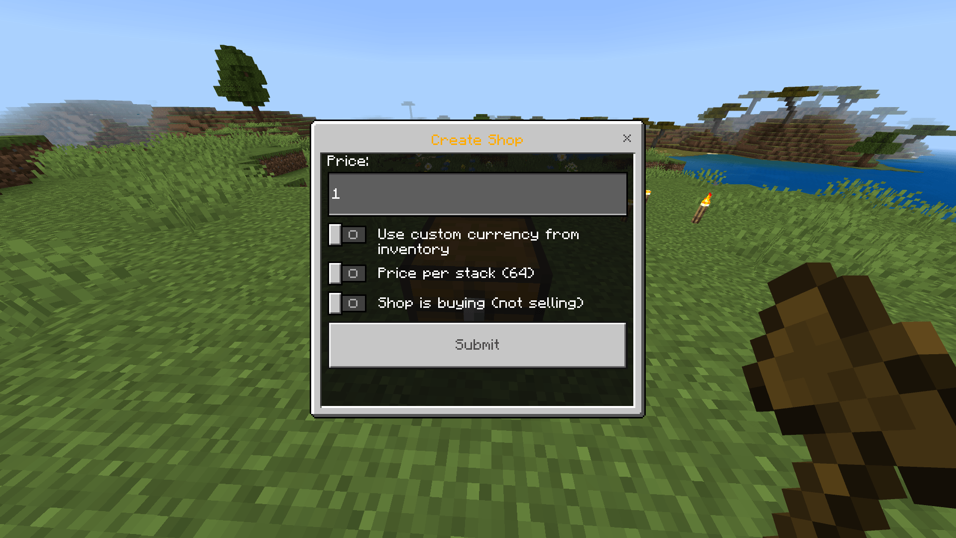 FluxShop Addon — screenshot 1