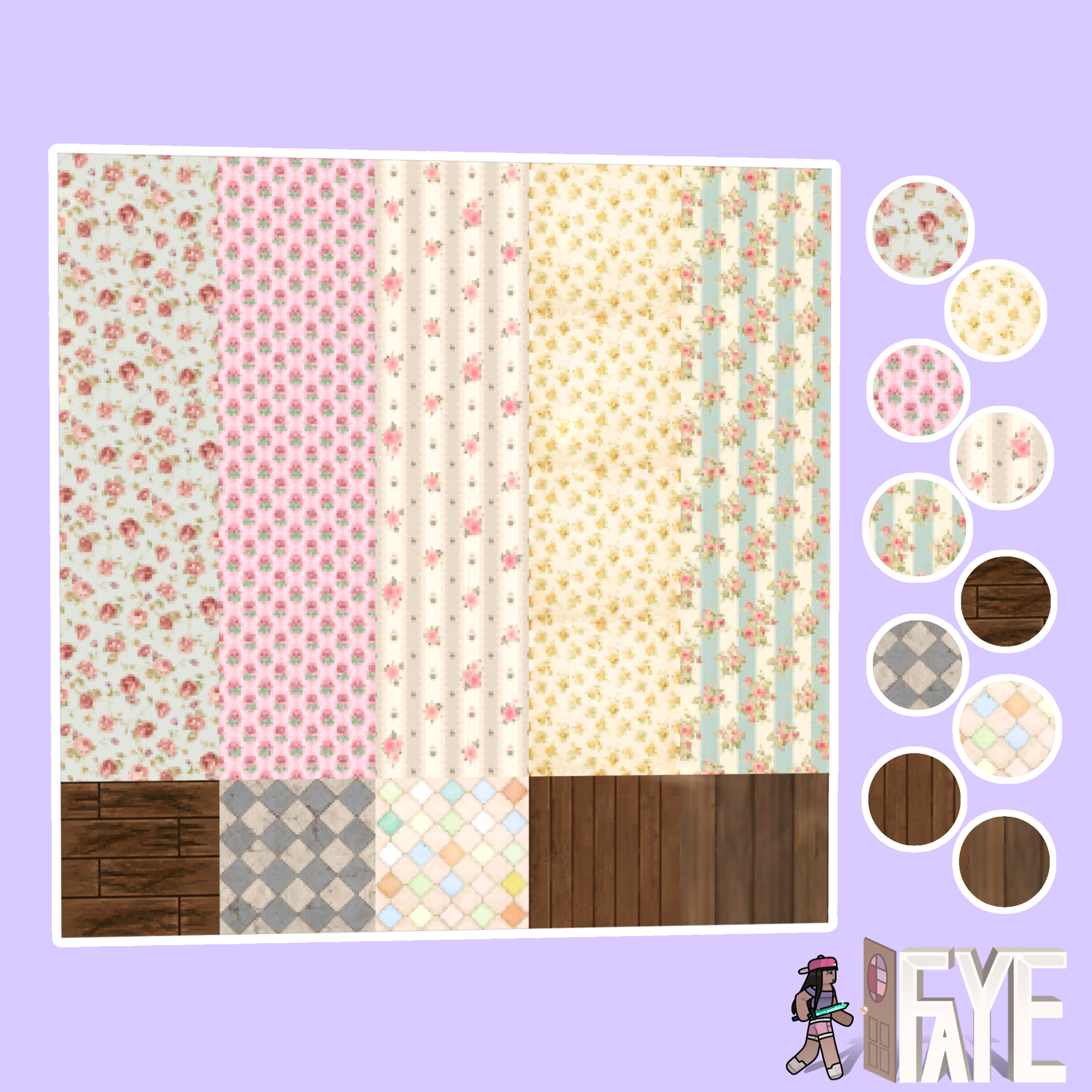 The Faye Wallpaper & Flooring Set