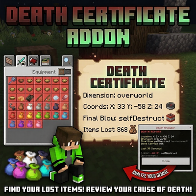 Death Certificate "you death information location..."