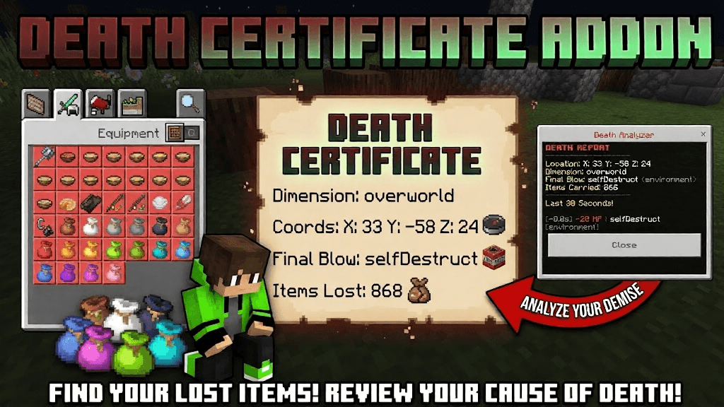 Death Certificate "you death information location..." — screenshot 1