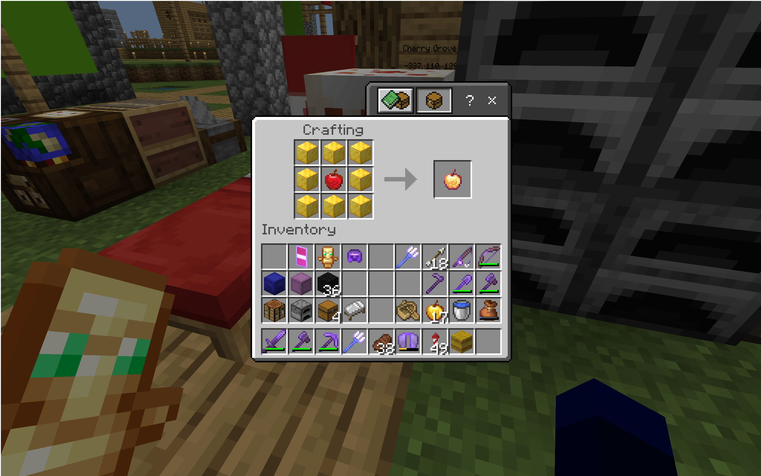 Craftable Enchanted Golden Apple (Notch Apple) — screenshot 1