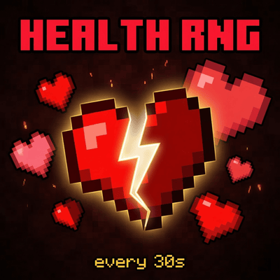 Minecraft but your health is randomize in every 30 seconds