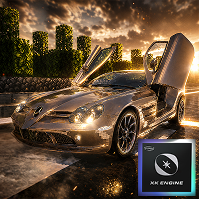 Mercedes-Benz SLR McLaren 2009 Add-on with XK Engine
