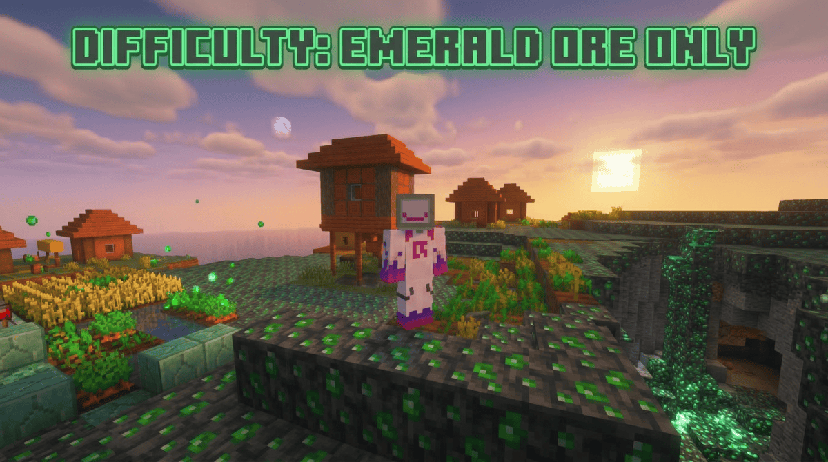 Emerald ore only world (Addon) — screenshot 1