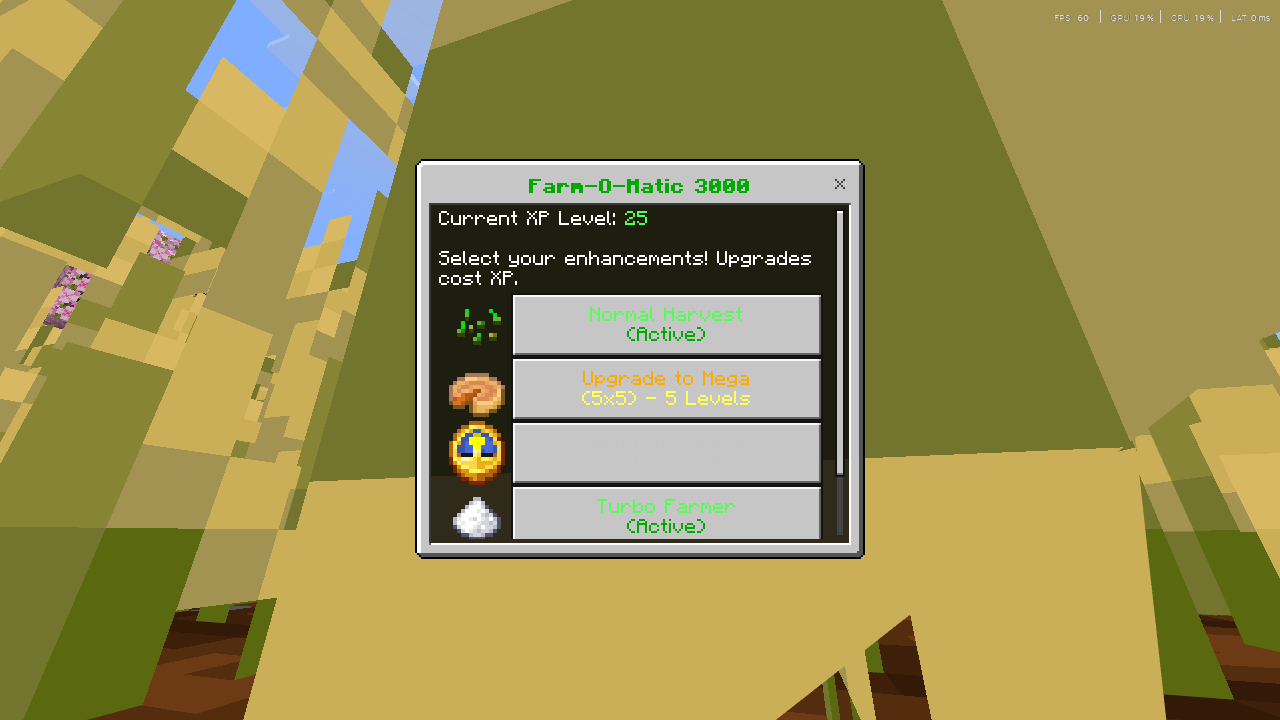 Crop Harvester "Harvests crops in a 3×3 area" — screenshot 4
