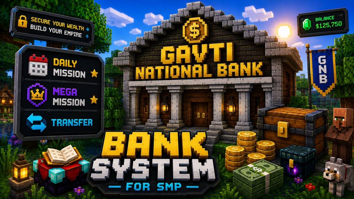 Bank system for smp — screenshot 1