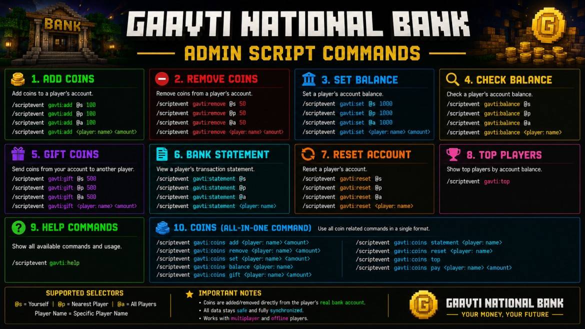 Bank system for smp — screenshot 2