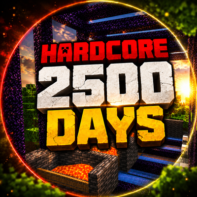 💀 2500 Days Hardcore Survival – Ultimate Minecraft World
