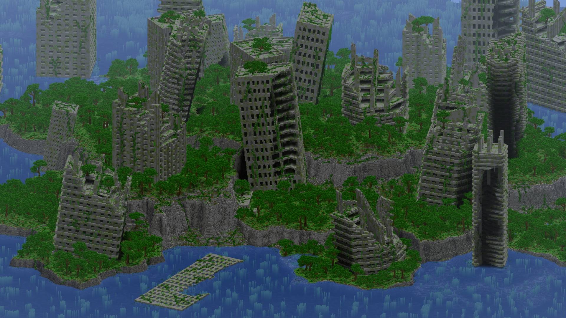 Abandoned Overgrown City (Achievements On) — screenshot 2