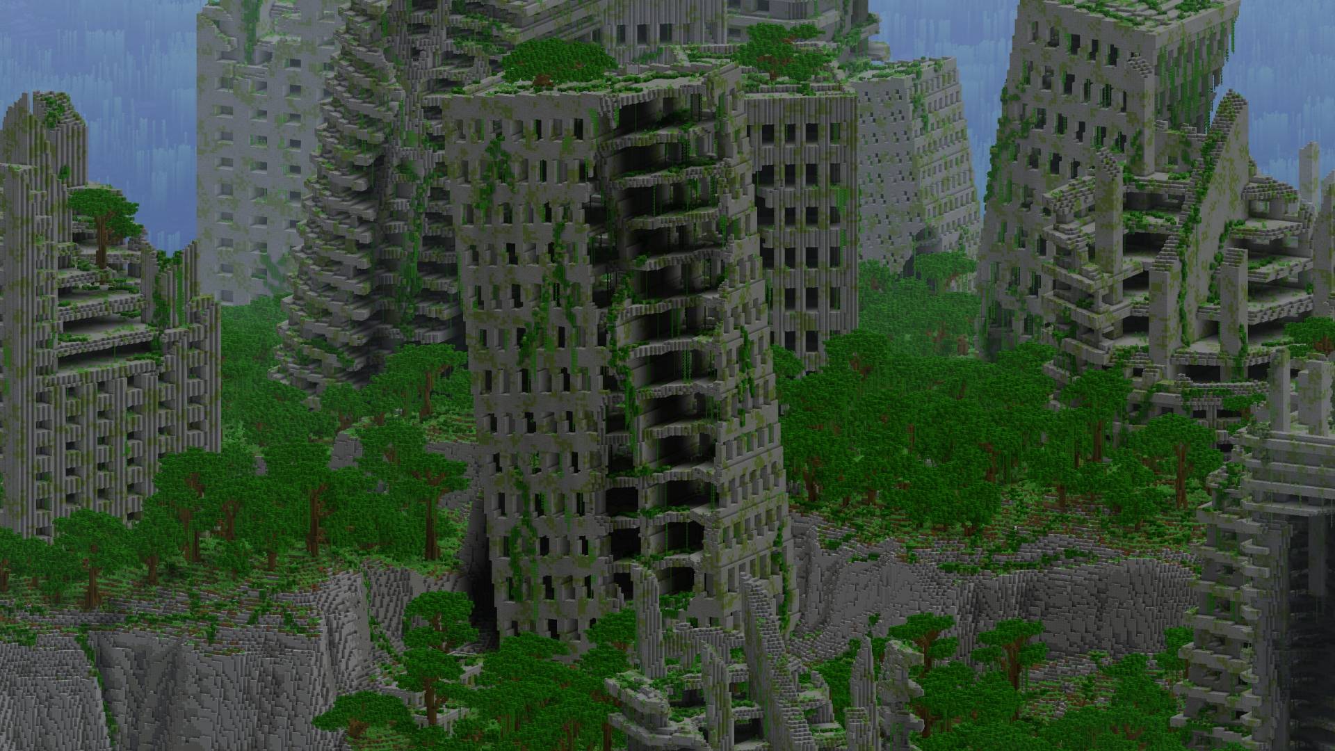 Abandoned Overgrown City (Achievements On) — screenshot 3