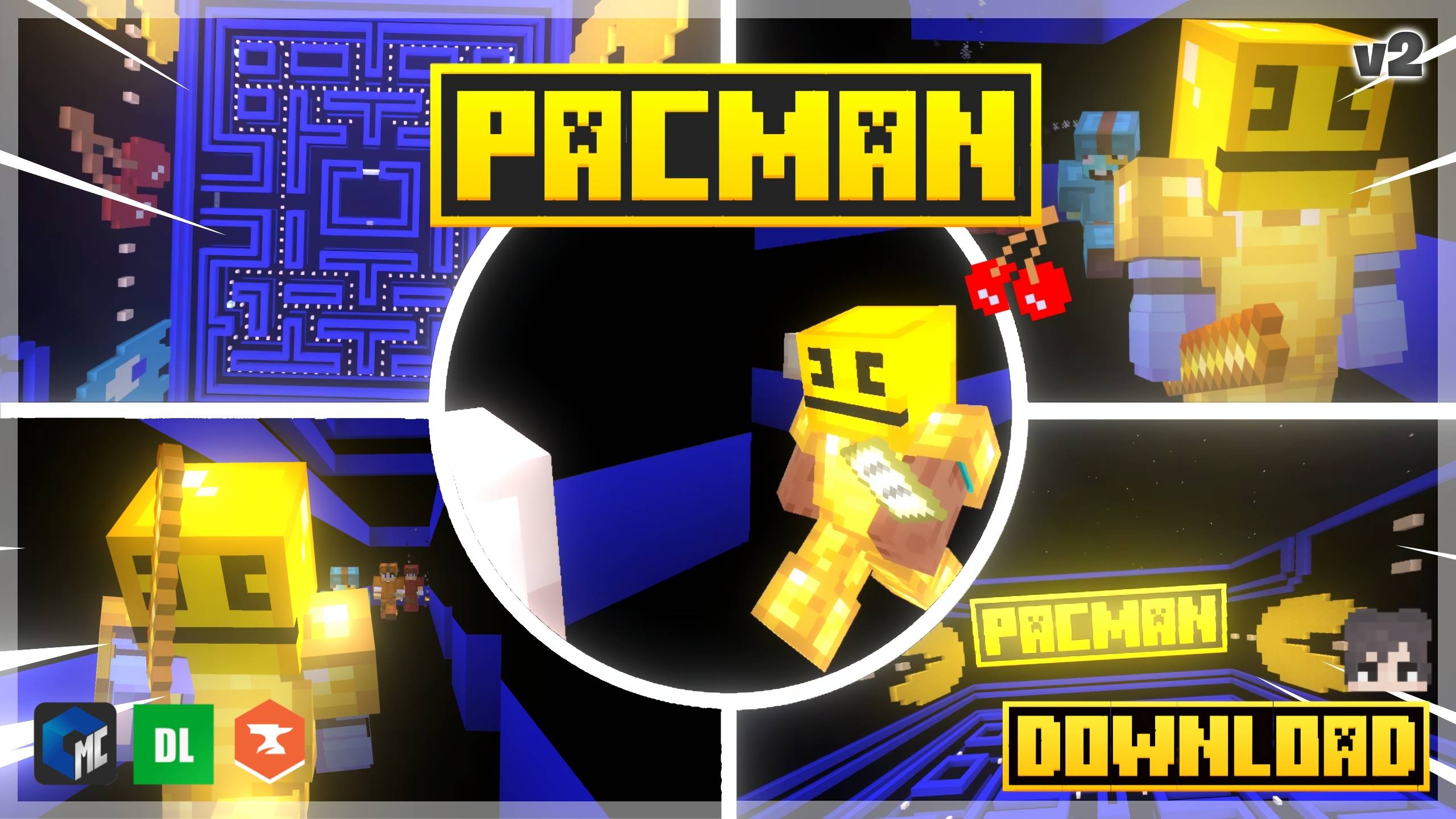 PACMAN V2.2 (MAP) (MINIGAME) MCPE — screenshot 1