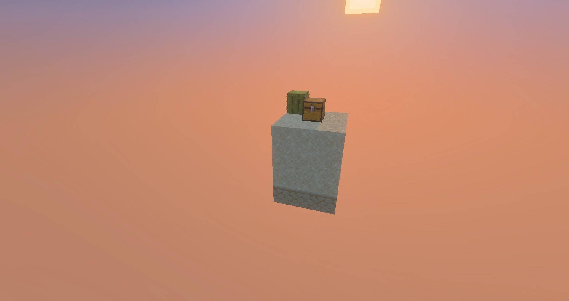 Bedrock Skyblock with biomes — screenshot 2