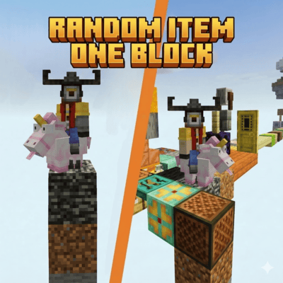 One Block But You Get Random Items