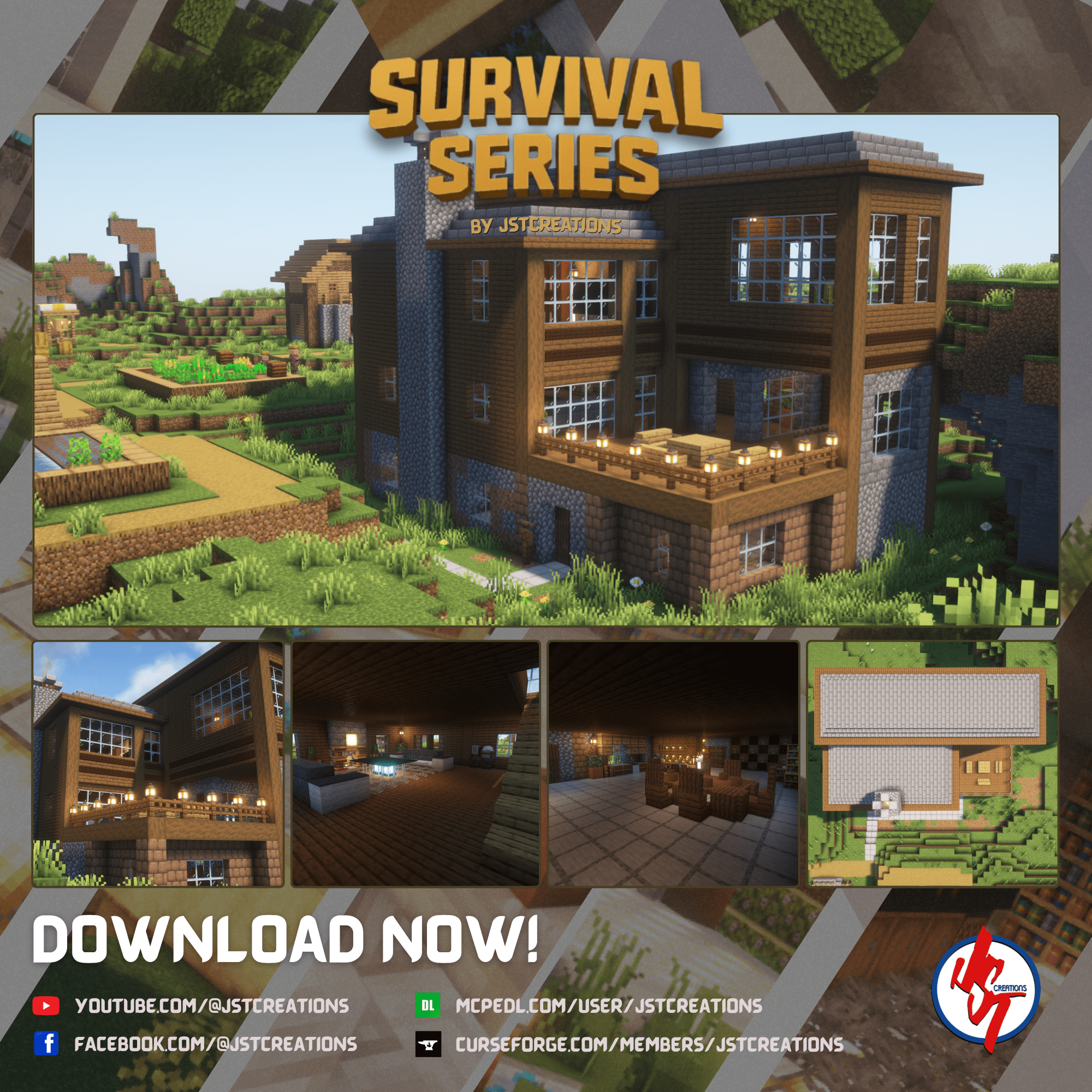Survival Log Cabin House #86 (Achievements On)
