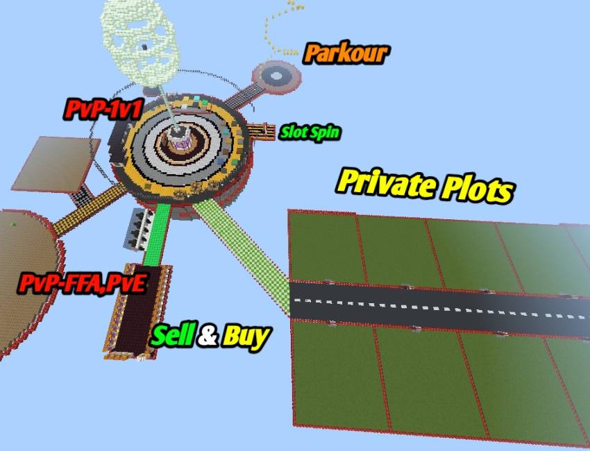 SkyGen Circle | MCPE & Bedrock | PvP • Plots • Economy — screenshot 1