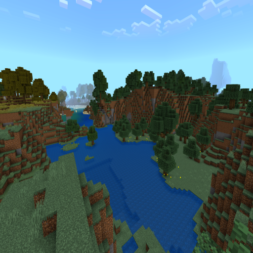 Beta Title Screen World 1.8 (Bedrock)