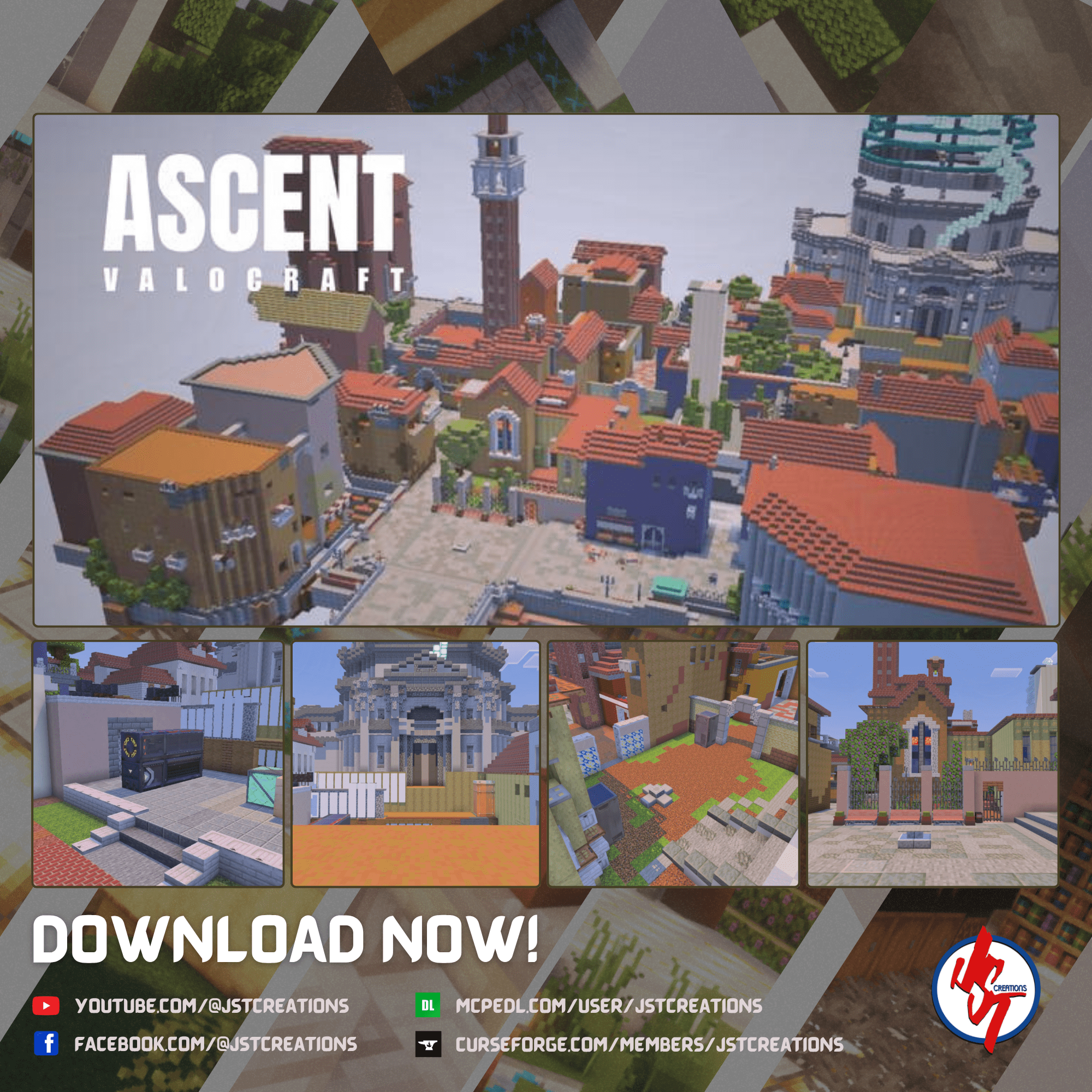 Valocraft Ascent (Valorant Inspired Map)