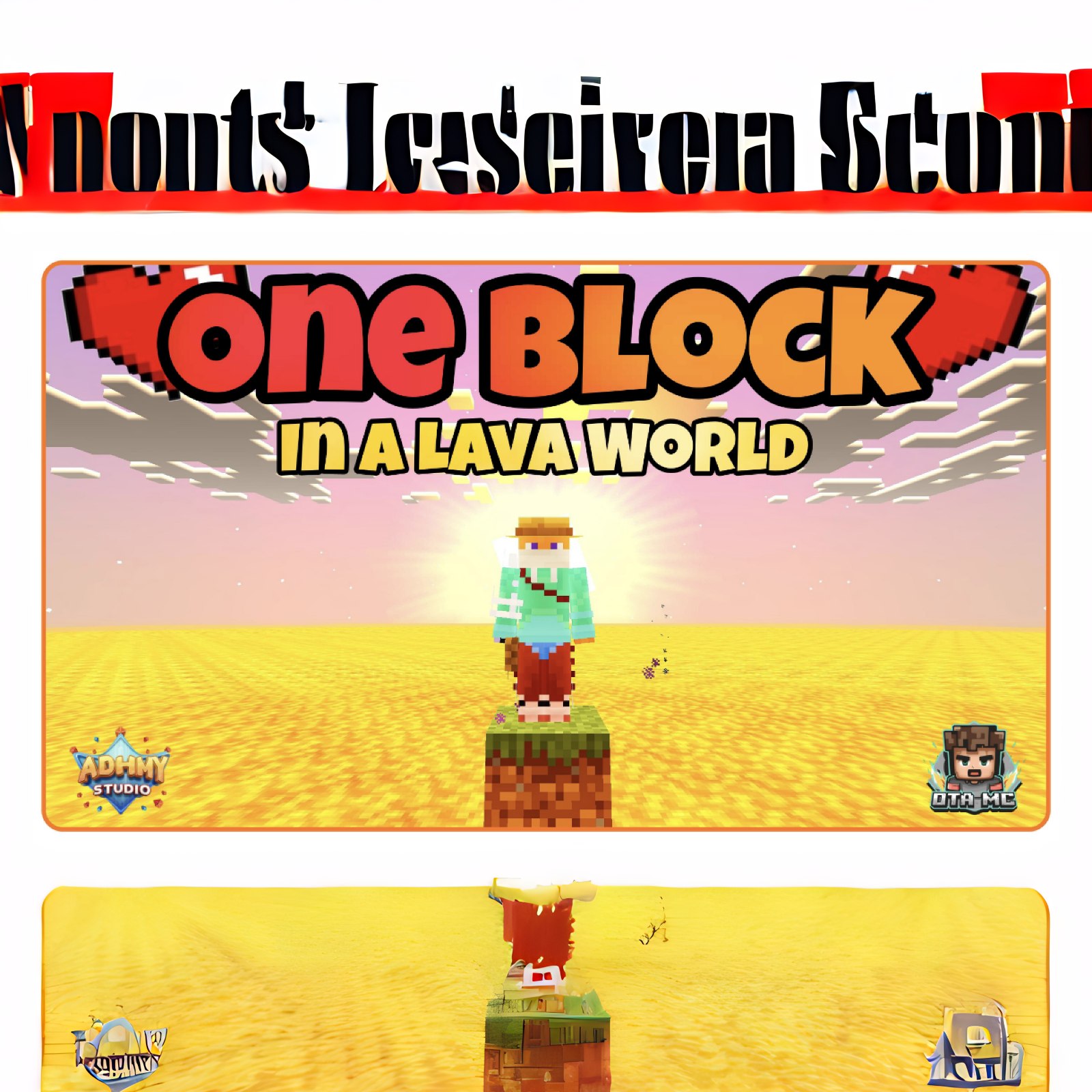 One Block in a lava world