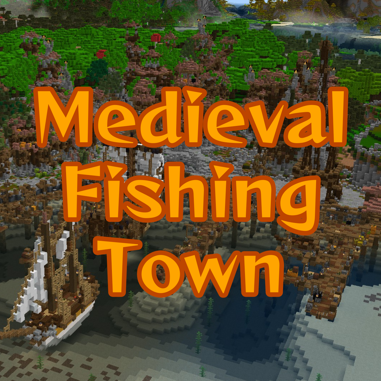 Medieval Fishing Town in the Swamp Biome