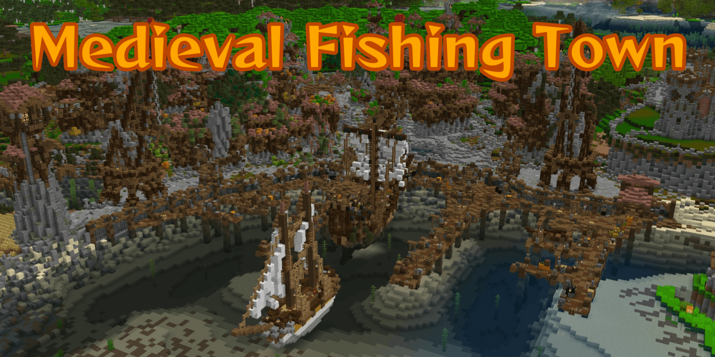 Medieval Fishing Town in the Swamp Biome — screenshot 1