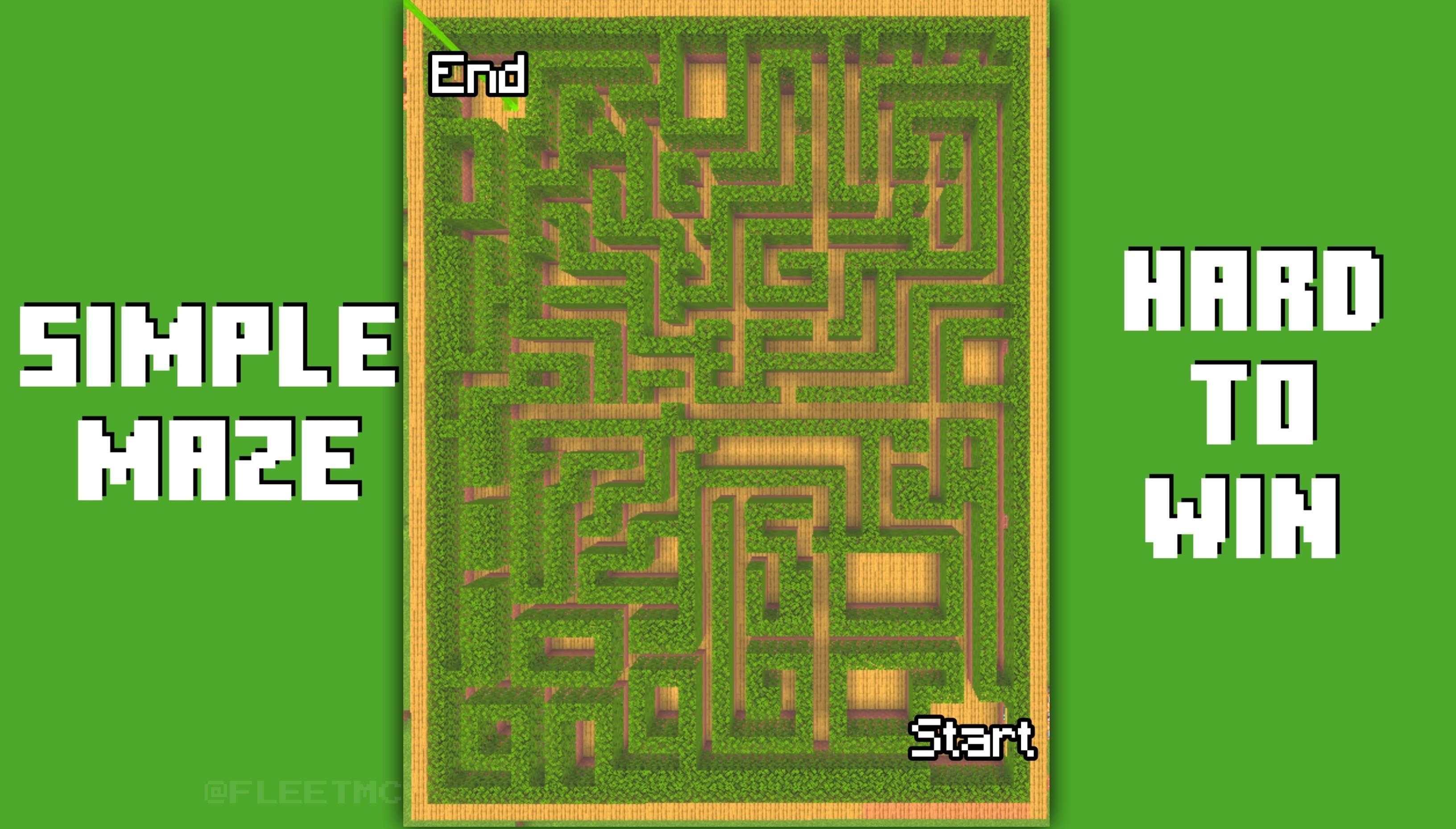 Single Player & Multiplayer Hard Maze Map — screenshot 1