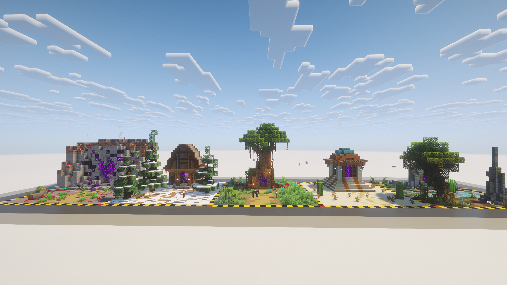 Five Biome Themed Nether Portal Designs — screenshot 1
