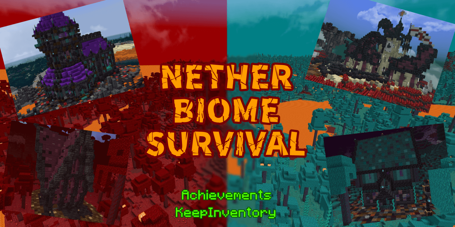 Nether Biome Survival - KeepInventory & Achievements Enabled — screenshot 1