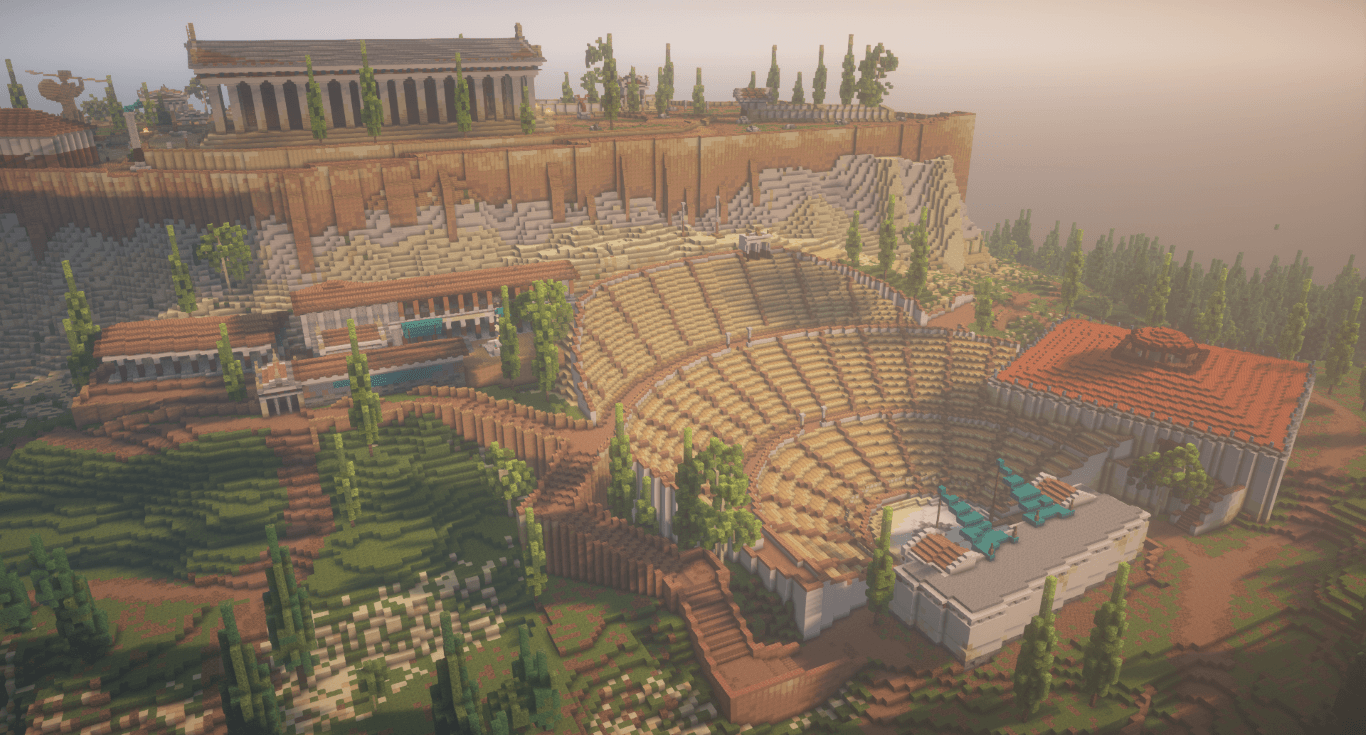 Acropolis of Athens | Bedrock Edition | World Wonders Series | Greek City | — screenshot 2