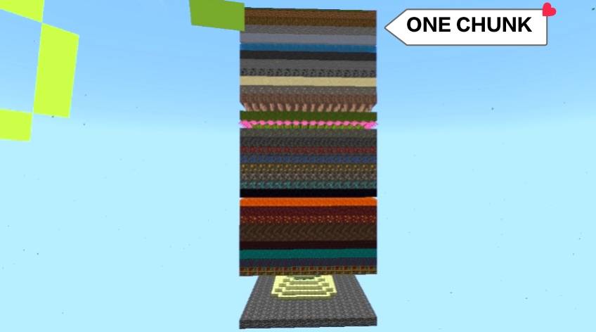 CUSTOM LAYER ONE CHUNK SURVIVAL . — screenshot 2