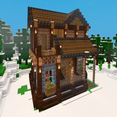 Aesthetic Winter Cottage Hardcore (Achivements On)