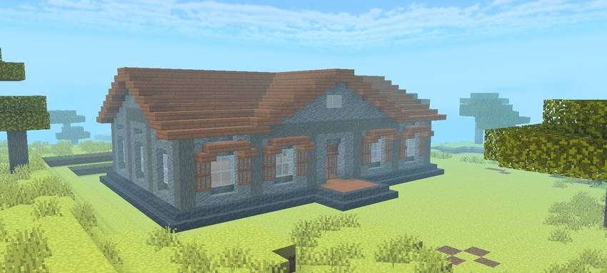 Cozy Suburban Stone Villa | Survival Base (Achievements On) — screenshot 1
