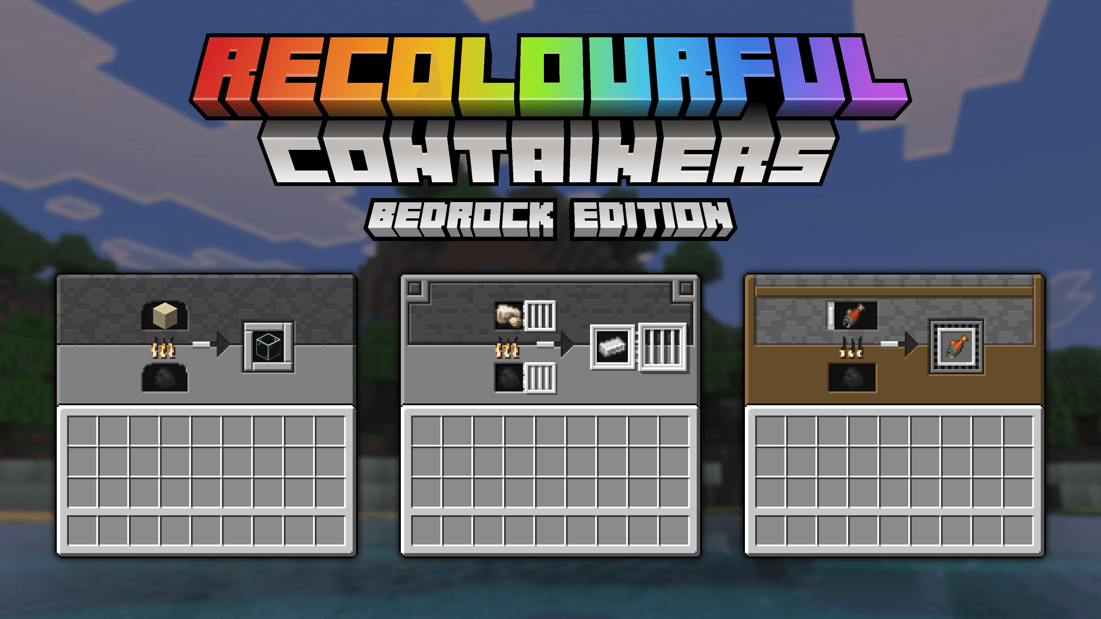 Recolourful Containers GUI + HUD (BEDROCK EDITION) — screenshot 3