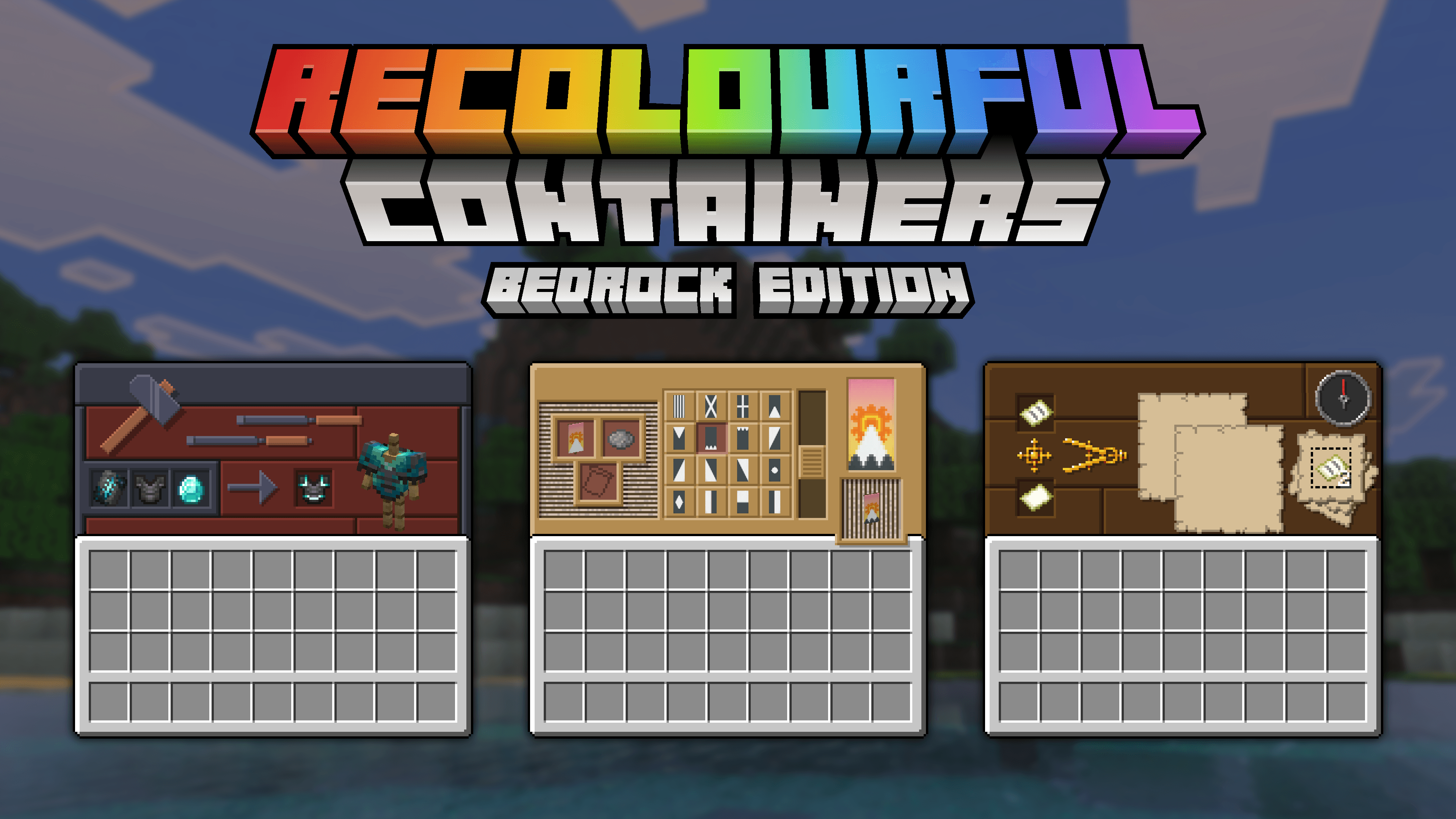 Recolourful Containers GUI + HUD (BEDROCK EDITION) — screenshot 4