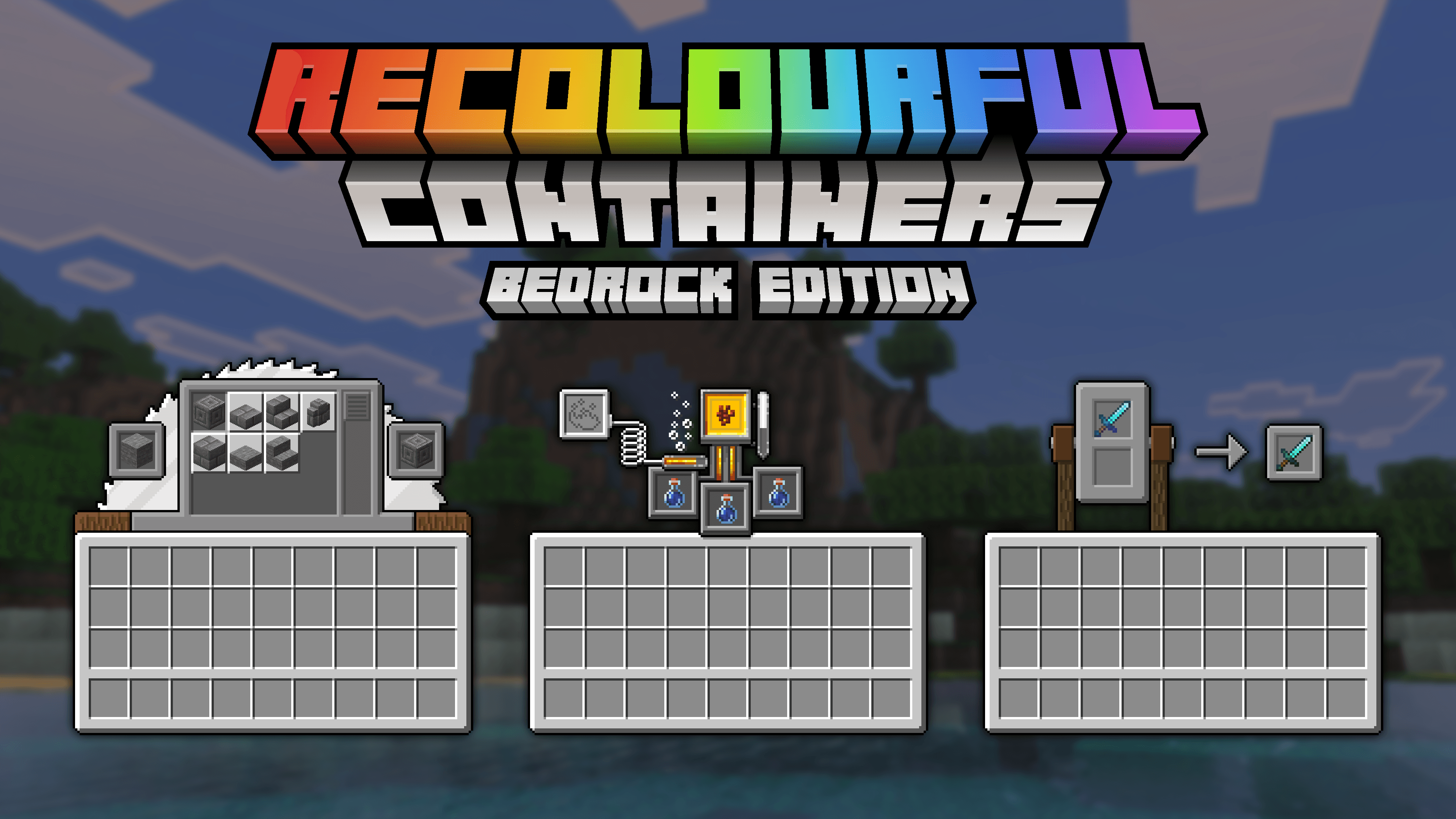 Recolourful Containers GUI + HUD (BEDROCK EDITION) — screenshot 5