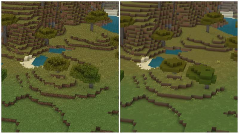 AziFy Low Poly Chunks | Lower quality of far chunks! — screenshot 3