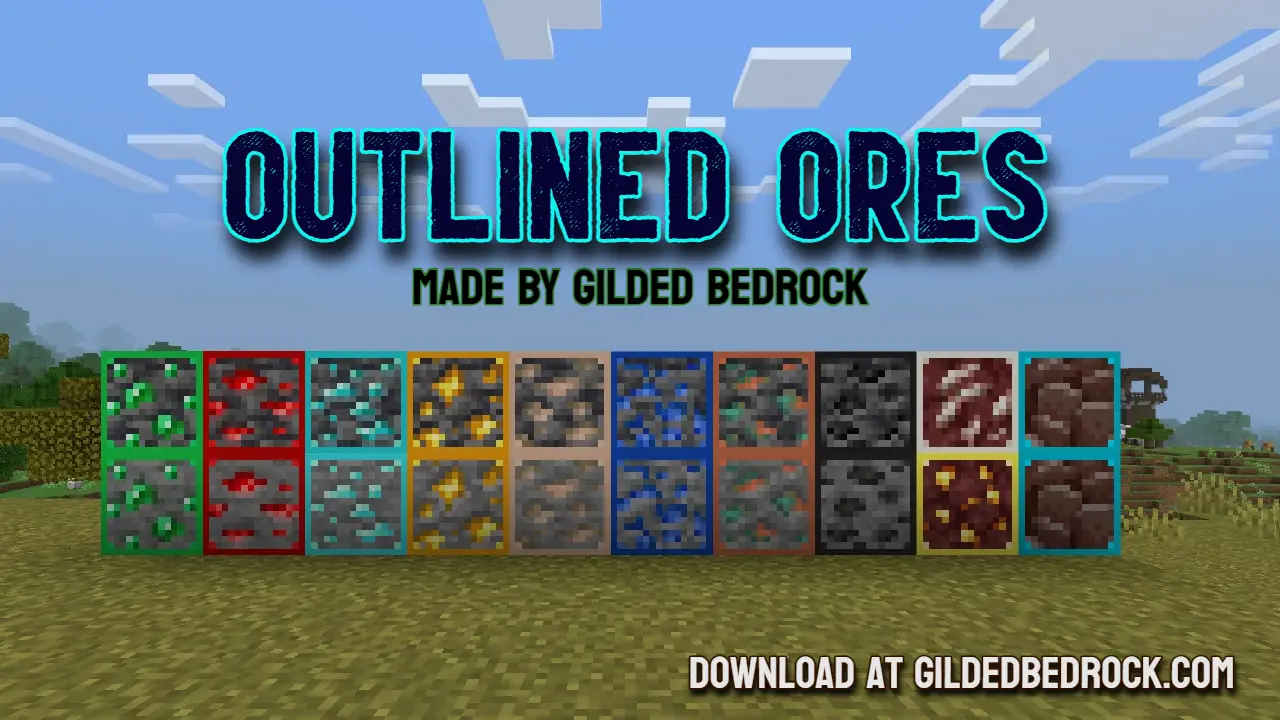 Outlined Ores Texture Pack — screenshot 1