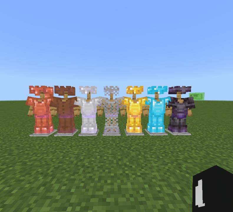 Armor + Crown + enchantments glint and ToolsReimagined (Aqua) — screenshot 1
