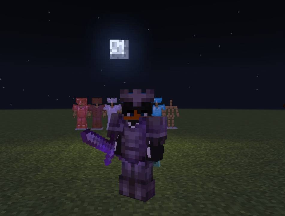 Armor + Crown + enchantments glint and ToolsReimagined (Aqua) — screenshot 3