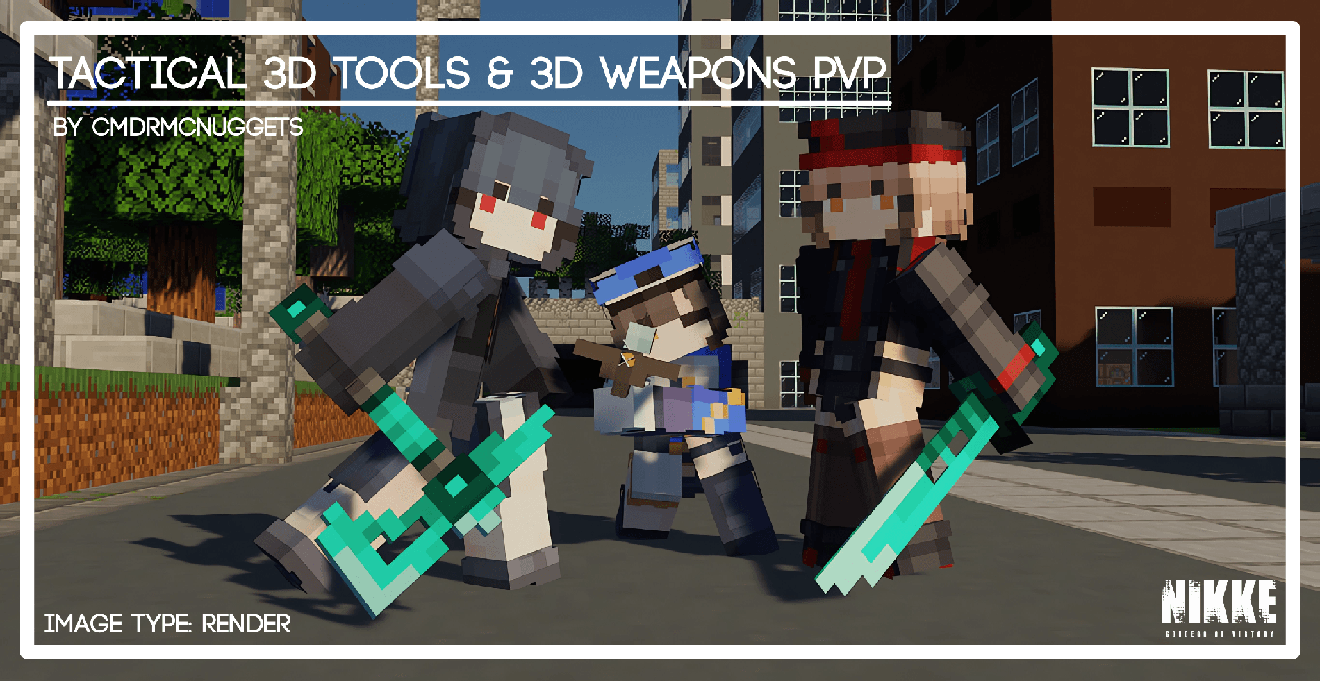 [ Bedrock ] Tactical 3D Tools & 3D Weapons PvP — screenshot 3