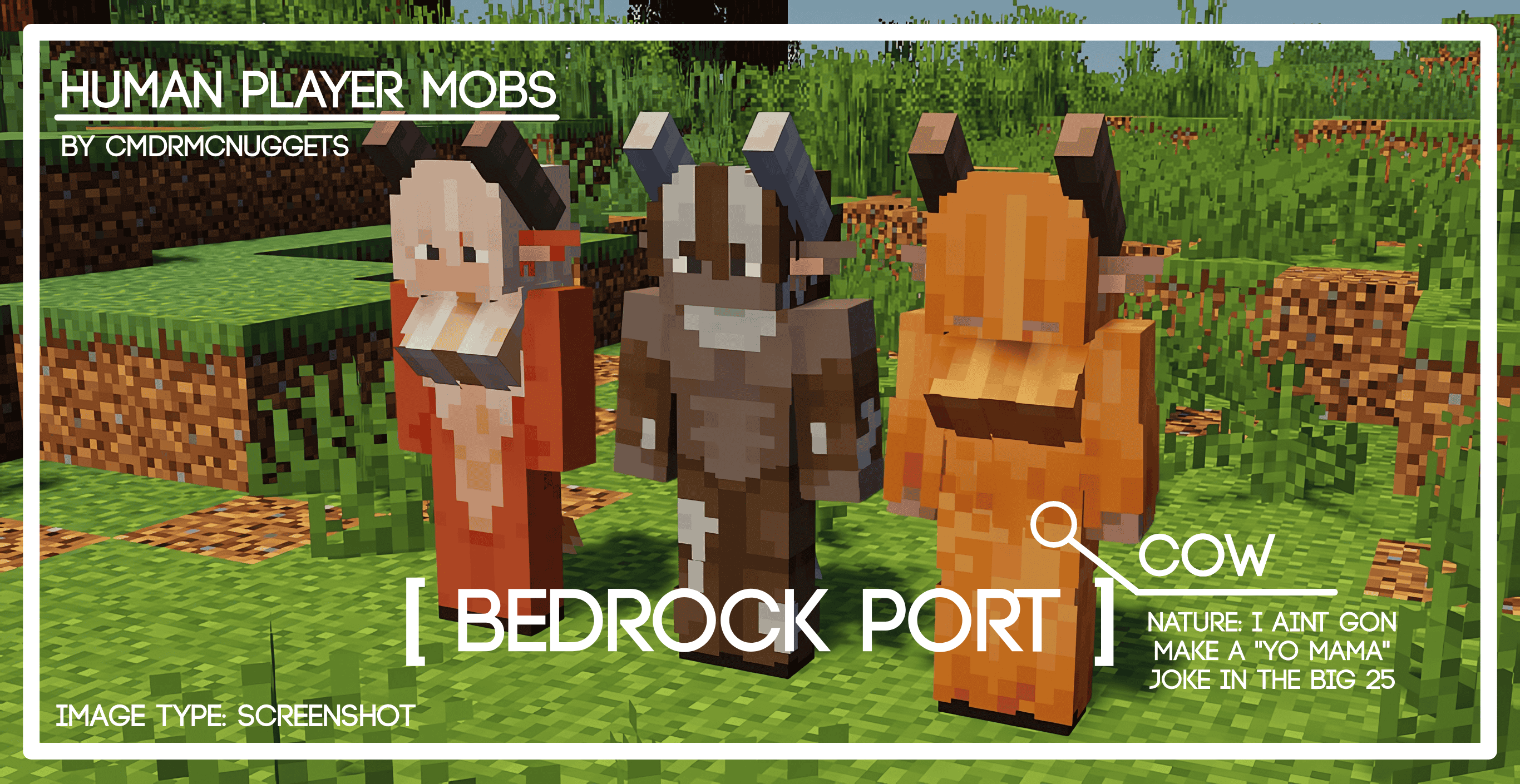[ Bedrock ] Human Player Mobs — screenshot 4