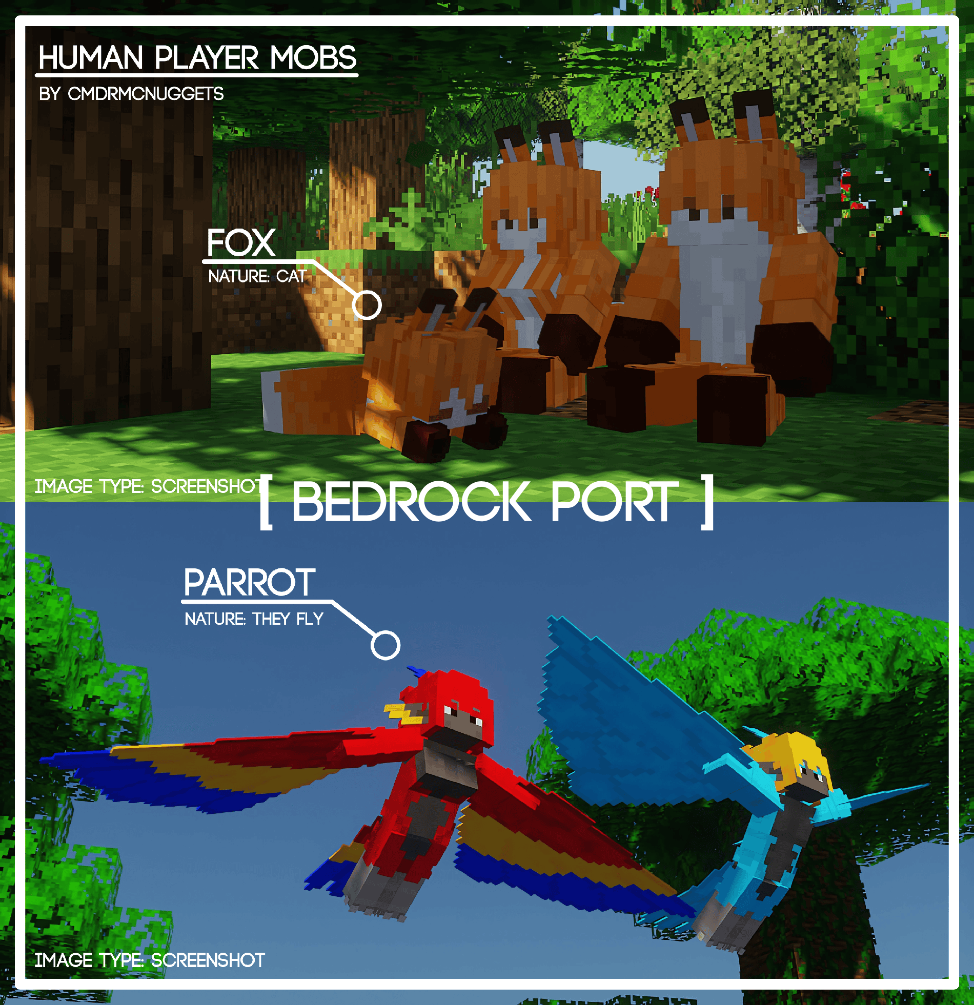 [ Bedrock ] Human Player Mobs — screenshot 7