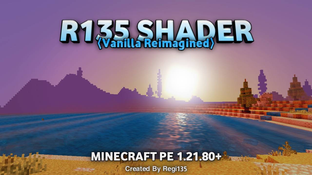 R135 Vaimagined Shader | Vanilla Reimagined Shader | Support Minecraft BE 1.21+ (Render Dragon) — screenshot 5