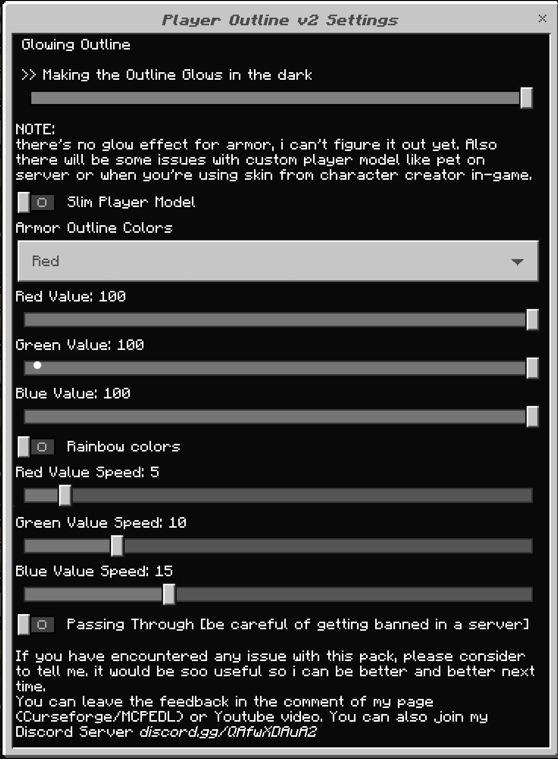 Player Outline v2 — screenshot 3