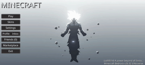 Animated Goku Ultra instinct UI — screenshot 1