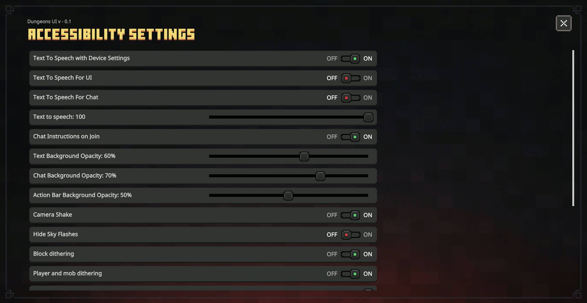 Dungeons UI — screenshot 4