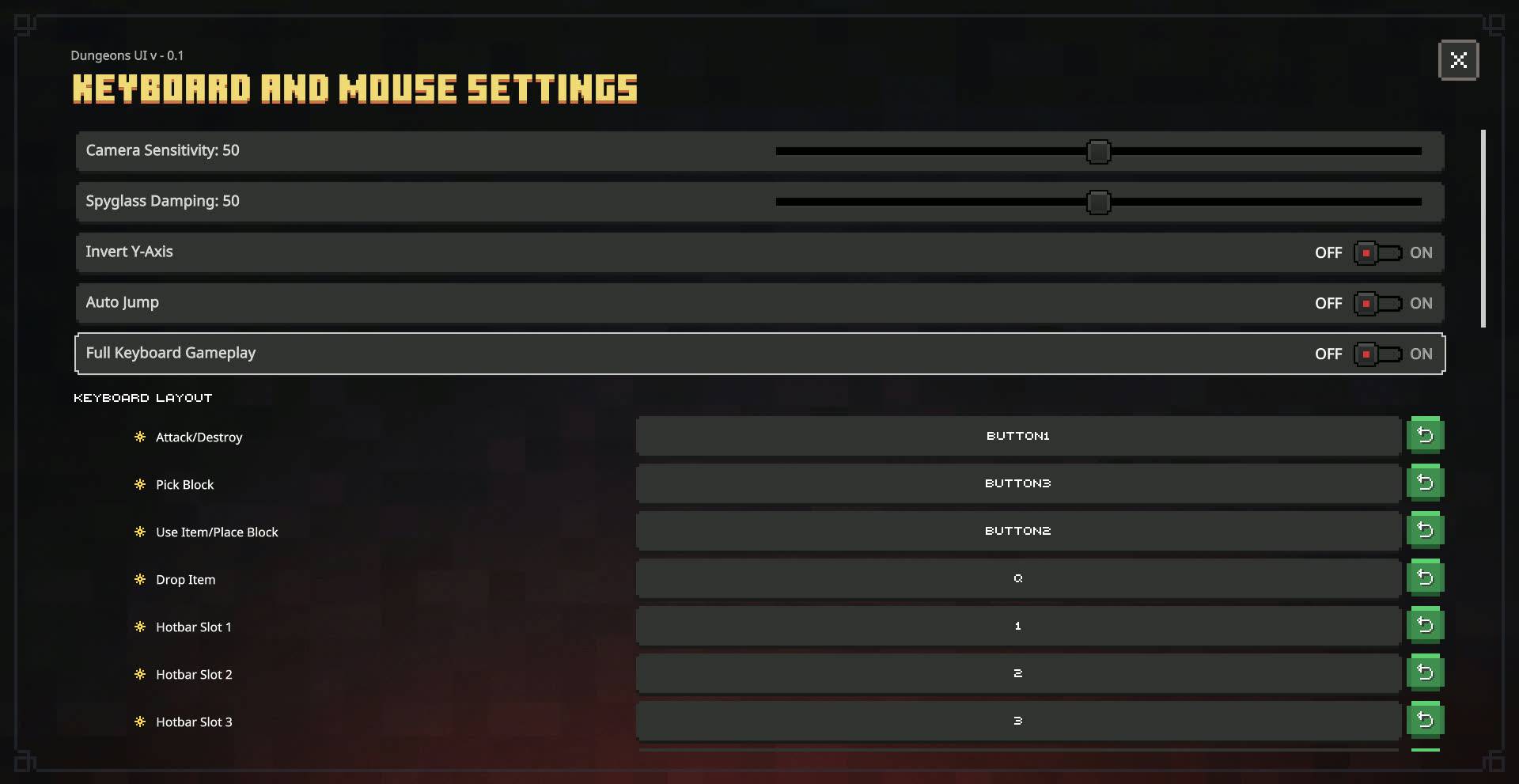 Dungeons UI — screenshot 5