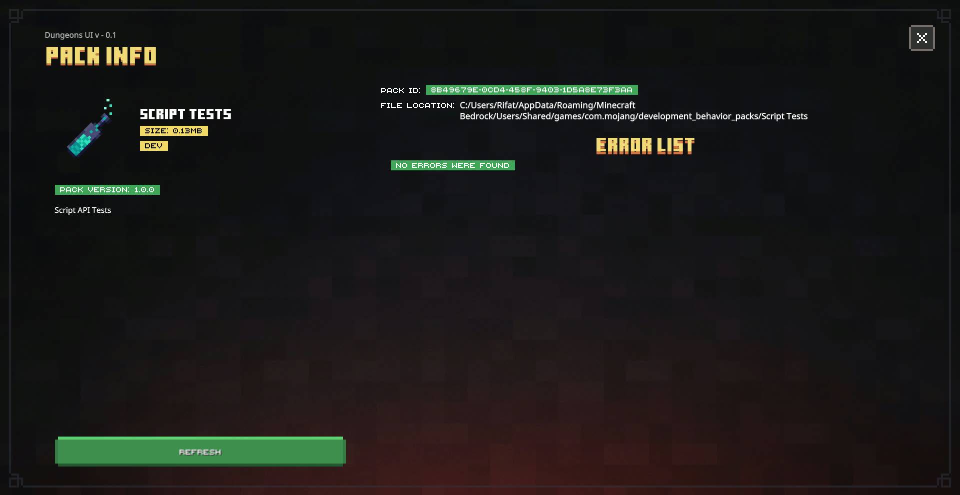 Dungeons UI — screenshot 7