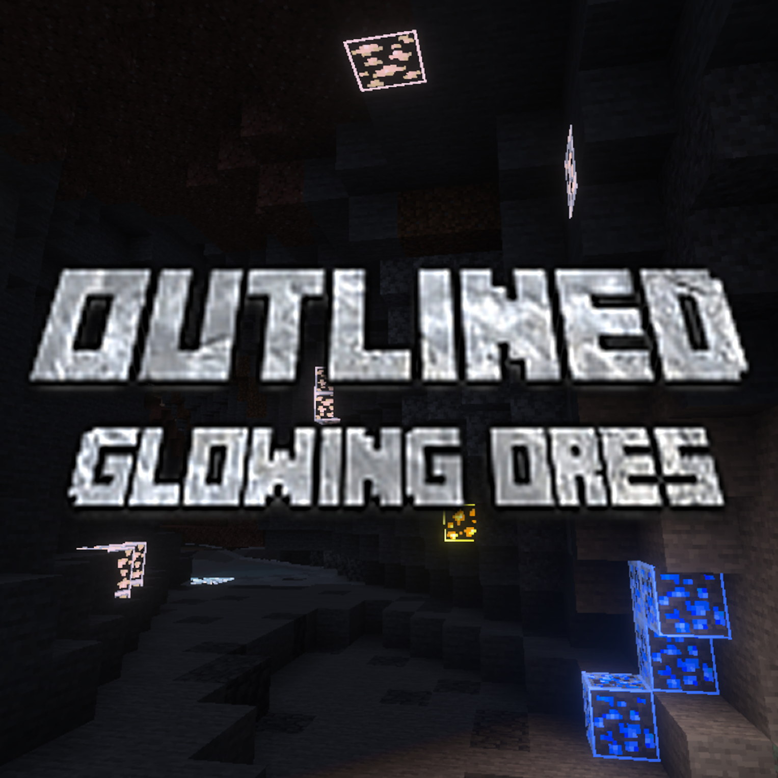 Outlined Glowing Ores